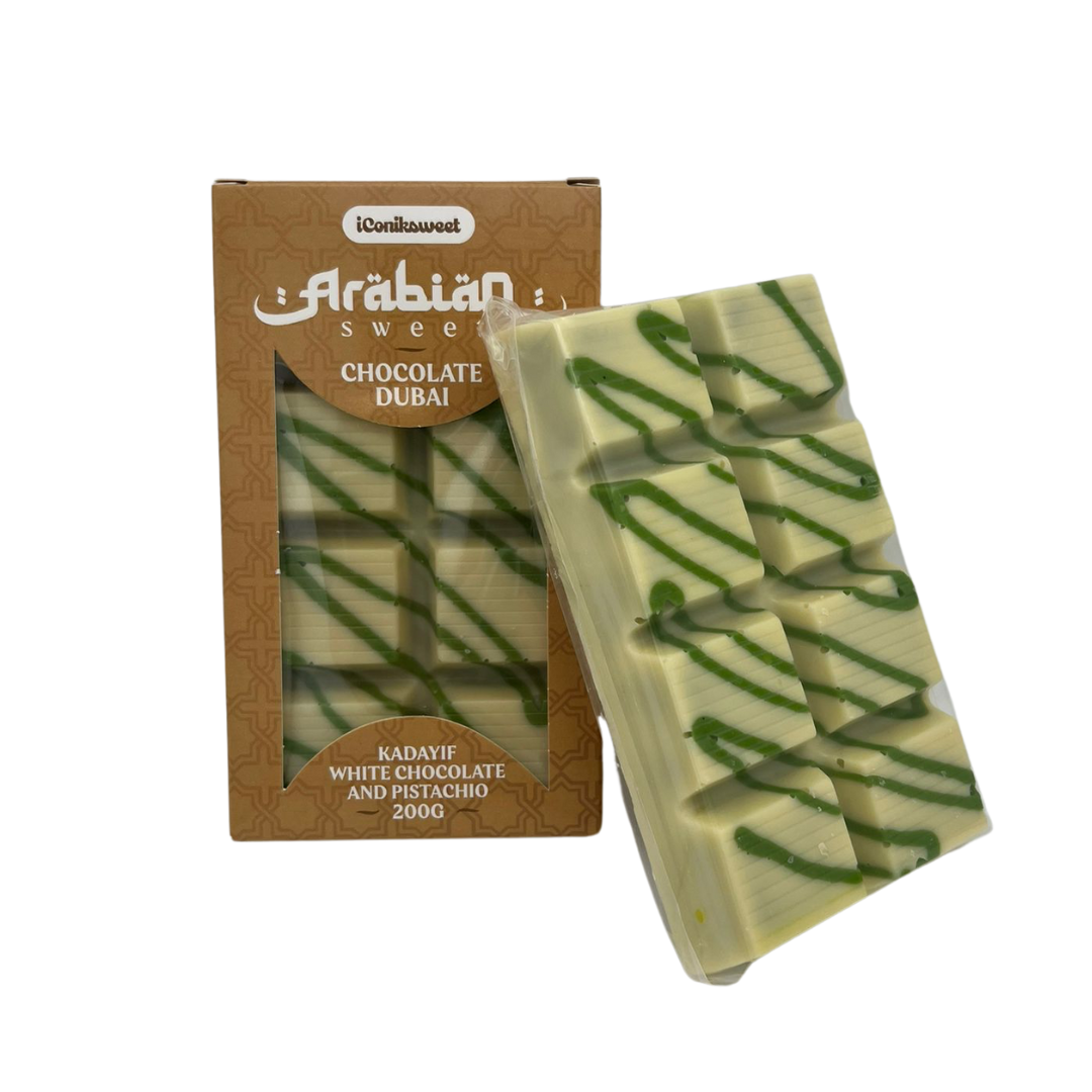Dubai Chocoladereep Witte chocolade - Dubai vulling