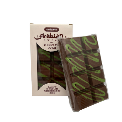 Dubai Chocoladereep Melkchocolade - Dubai vulling