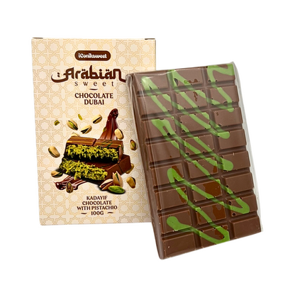 Dubai Chocoladereep Melkchocolade - Dubai vulling